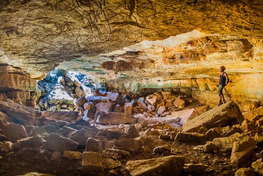 Internal cave shot of Camooweal caves