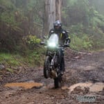 Wet, slippery conditions on the photo shoot exposed the limits of the original tyres.