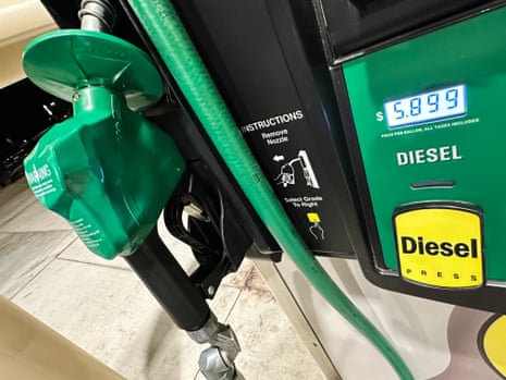 Diesel fuel priceThe per-gallon price for diesel fuel is displayed electronically on a pump at a Buc-ee's gasoline station Monday, Oct. 12, 2026, in Johnstown, Colo. (AP Photo/David Zalubowski)