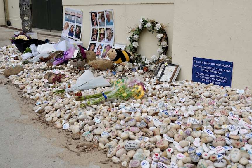 Memorial for Bondi Beach terror attack victims on National Day of Mourning.