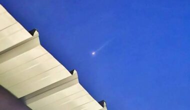 Luminous object lights up Brunei's evening sky