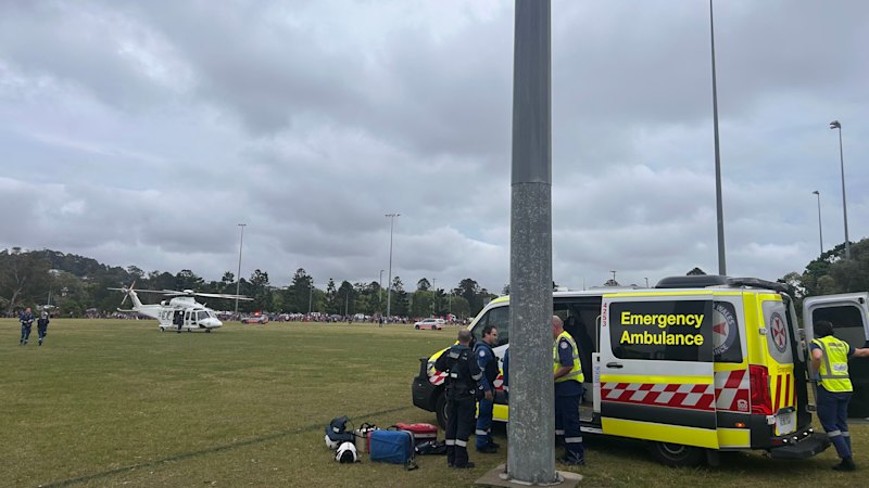 Newcastle crash as it happened: 10 people injured, driver arrested after car hits Knights crowd