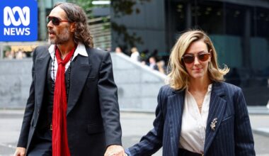 Russell Brand's wife Laura tells sex crimes jury her husband is 'caring'