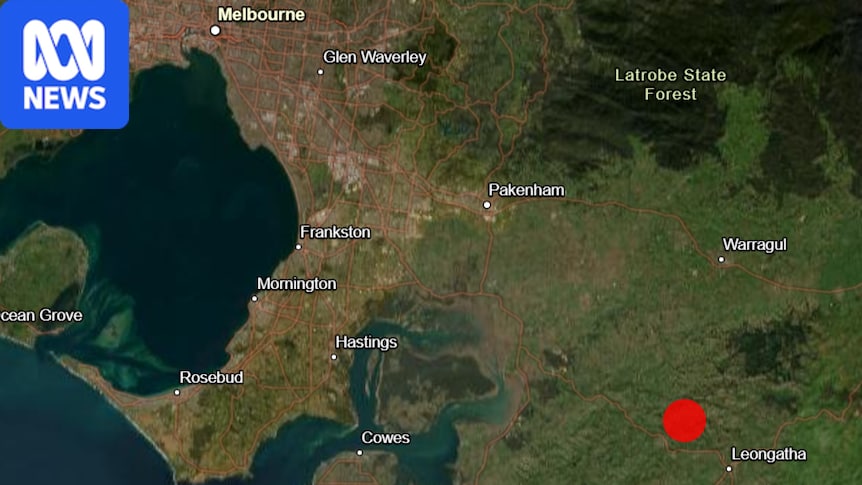 Magnitude-4.8 earthquake strikes near Leongatha, south-east of Melbourne