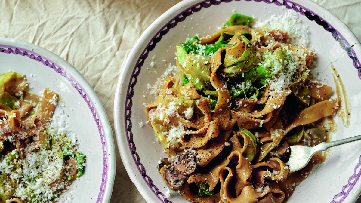 Tim Spector’s mushroom and hispi cabbage pappardelle