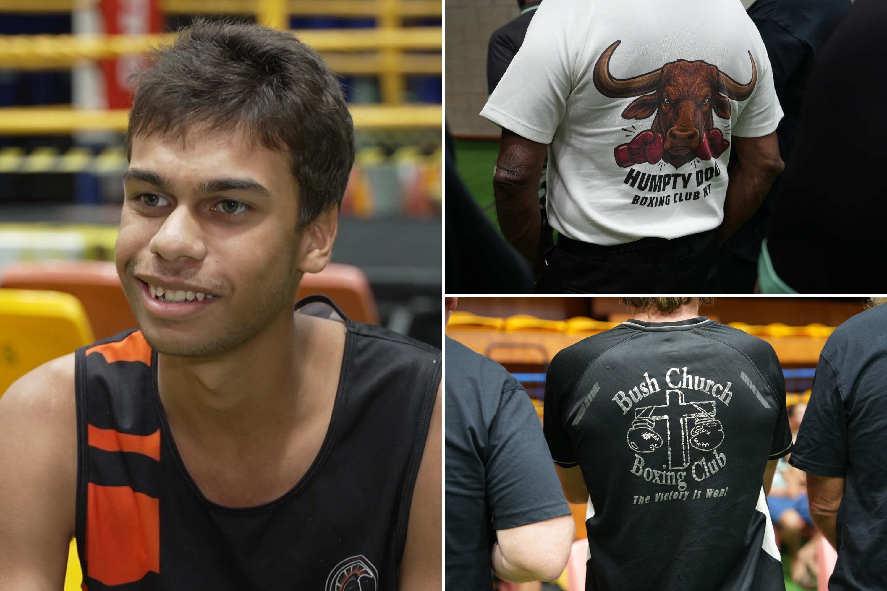 A collage shows Jerrel O'Riley smiling at the camera and photos of other club polos at the event, including one from Humpty Doo.