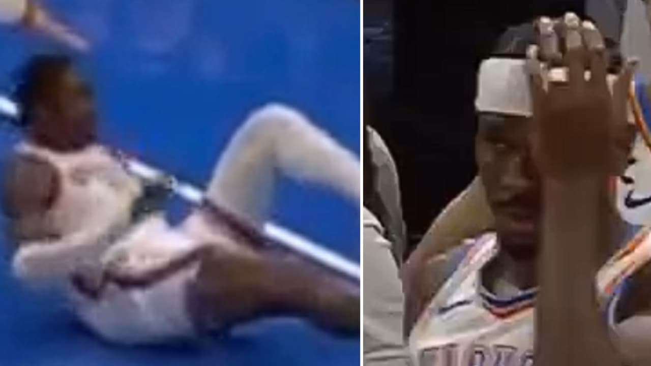 Thunder star’s sickening injury overshadows win as MVP left in tears; Laker makes history – Wrap