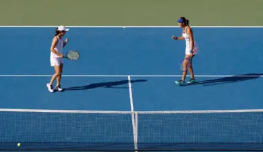 Taiwan’s Hao-ching Chan and Fang-hsien Wu reacting during their women’s doubles match final match against Taiwan’s Su-wei Hsieh and En-shuo Liang.