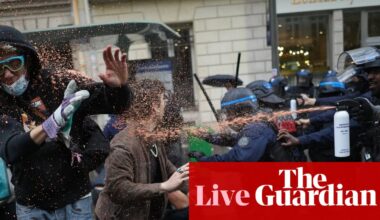 Minister denies police brutality as student protests continue across France – Europe live | Europe
