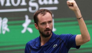 Medvedev battles through Shanghai opener in first match since disqualification