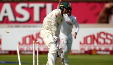 Australian bolter Nic Maddinson out for 33-ball duck after being named for first Test in 10 years against South Africa