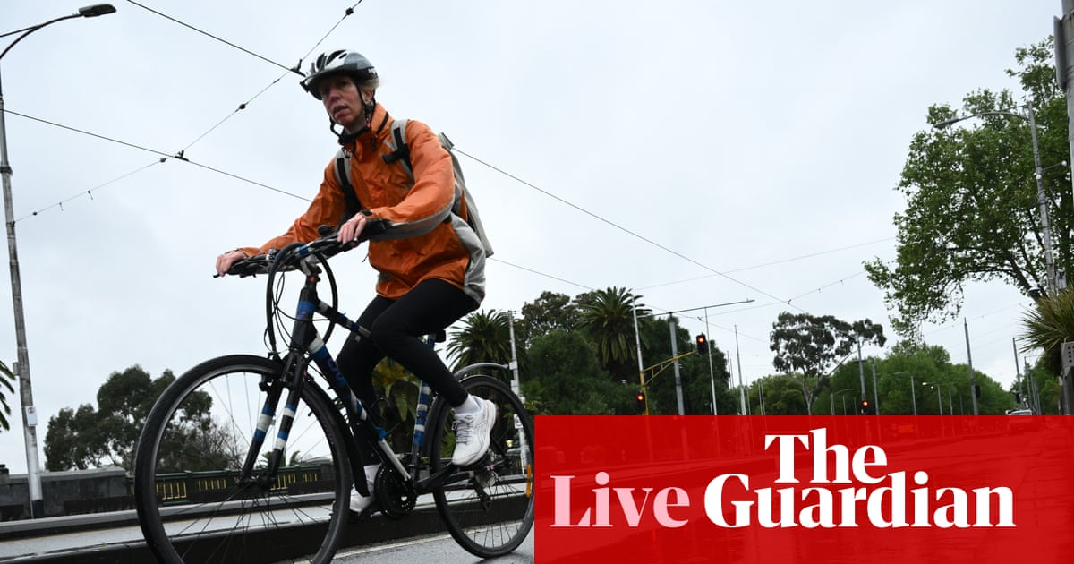 Australia news live: Melbourne soaked by wettest day since 2024; Jackie O’s $80m legal fight with KIIS FM owner delayed | Australia news
