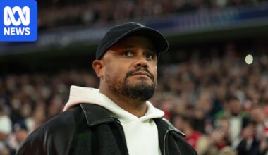 Bayern Munich manager Vincent Kompany taken to hospital after collapsing at training