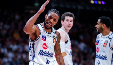 36ers guard Bryce Cotton reacts against the Sydney Kings at Afterpay Arena in Sydney on October 11, 2026