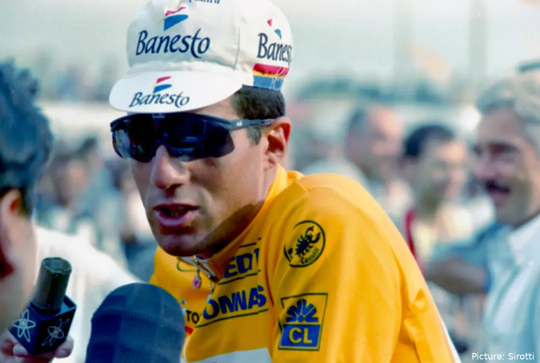 Miguel Indurain, a Spanish cycling legend.