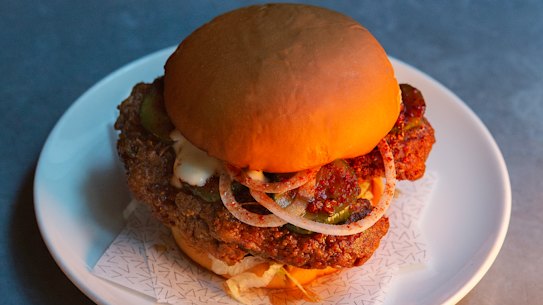 Supernormal is serving a Sichuan fried chicken sandwich as a late-night special during Melbourne's comedy festival.