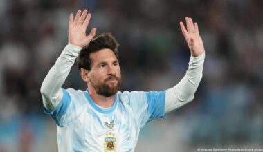 Football: Lionel Messi plays final game for Argentina