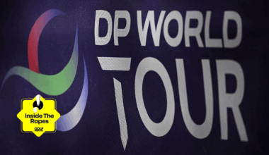 A general DP World Tour logo image with the Inside The Ropes sticker in the bottom left