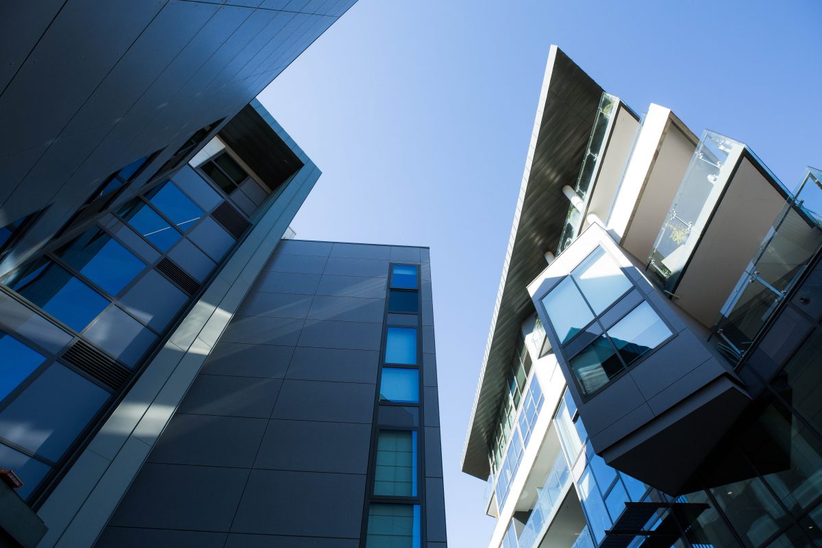 apartment buildings