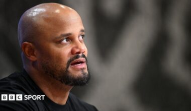 A head and shoulders image of Bayern Munich head coach Vincent Kompany