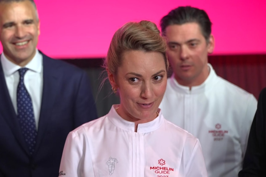 Esmay chef Alanna Sapwell at the Michelin Guide awards.