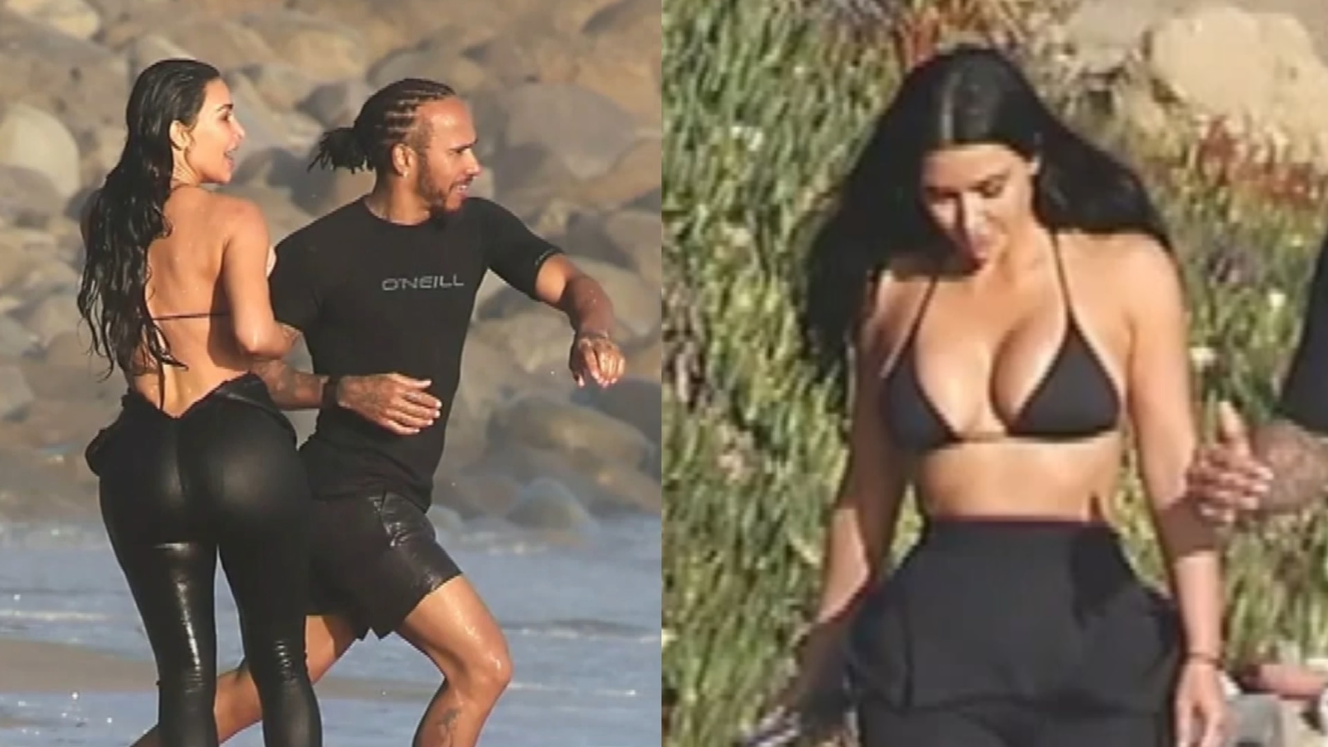 Kim Kardashian and Lewis Hamilton pictured together as romance rumours swirl