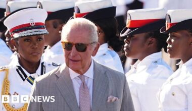 King acknowledges 'suffering of the past' as Caribbean tour begins - BBC