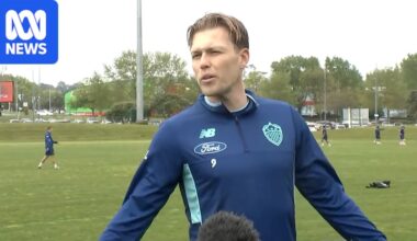 Auckland FC's Sam Cosgrove clashes with reporter over A-League Men suspension loophole