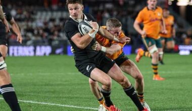 New Zealand makes 8 changes for the second rugby test against Australia