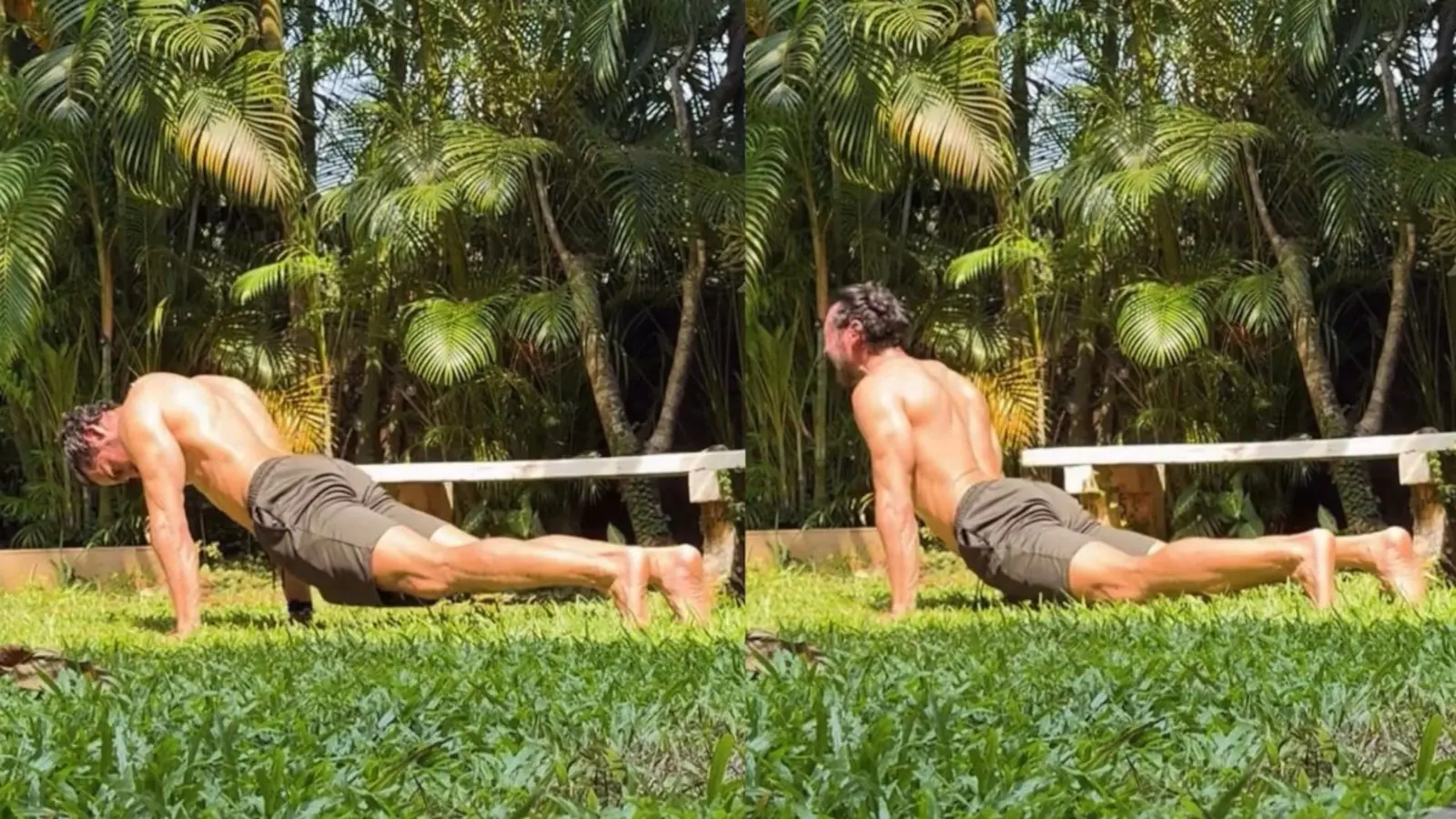 Dino Morea, 50, Stretches Outdoors: Why Exercising In The Sun Can Help