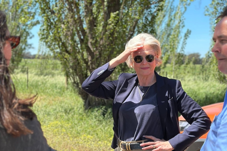 Independent MP Helen Haines pictured out and about in her electorate