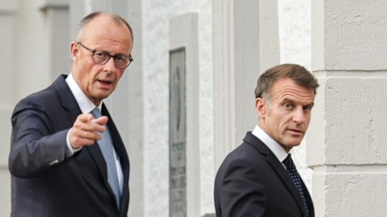 Unlikely alliance: German Chancellor Friedrich Merz (left) and French President Emmanual Macron want a new “last resort” trade instrument against cheap Chinese imports.