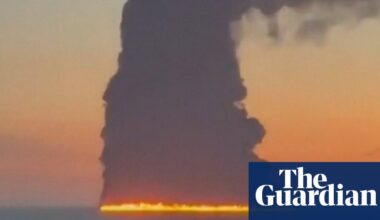 Naval drone hits oil tanker off Russian resort city Sochi, triggering massive blaze | Russia