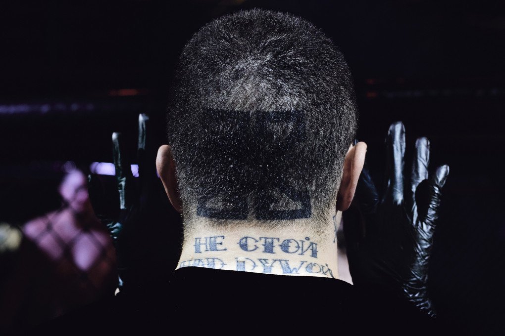 Mykhailo Mushtai, veteran and adaptive fighter, during the international MMA competition “IDU NA VY: Tryzna.” Kyiv, Ukraine, October 9. (Photo: Louis Beaudemont/UNITED24 Media)