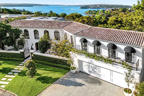 Temporary digs: The house the White Fox couple bought to live in while they build their mega-mansion.