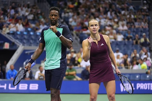 Elina Svitolina and Gael Monfils teamed up for mixed doubles in this year’s US Open.