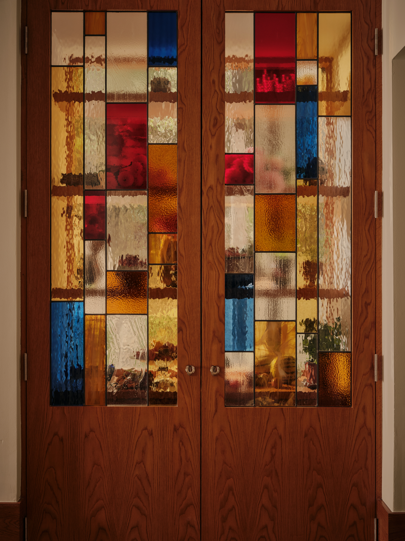 stained glass doors