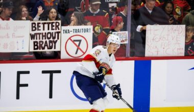 Brady Tkachuk showered with boos by Senators faithful in return to Ottawa