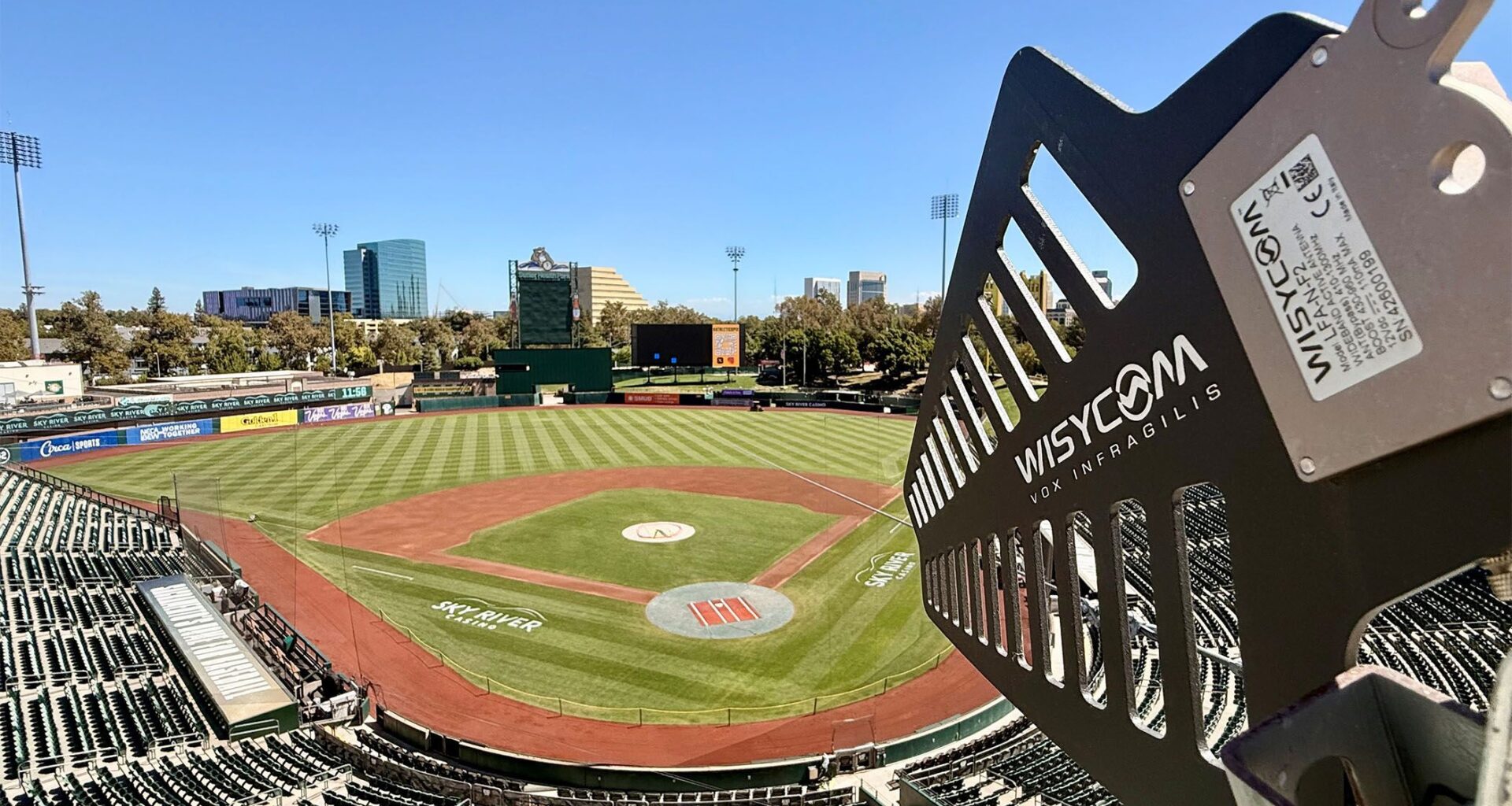 Wisycom Provides Permanent Wireless Overhaul for Temporary Home of MLB's Atheltics