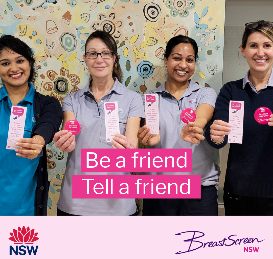 Woman attending a free BreastScreen NSW mammogram appointment