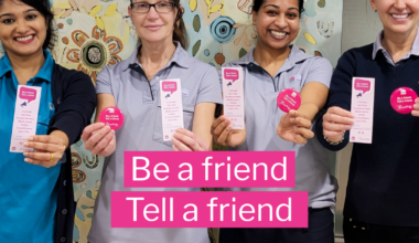 Woman attending a free BreastScreen NSW mammogram appointment