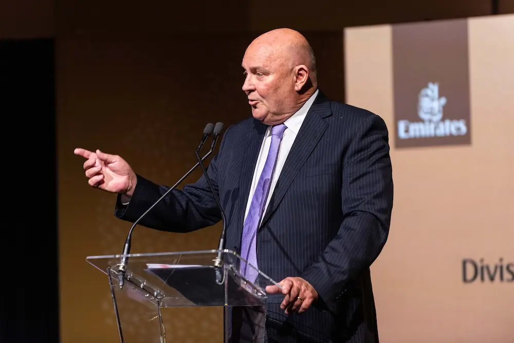 Emirates' Barry Brown at the celebration.(Image Aaron Walker Photography)