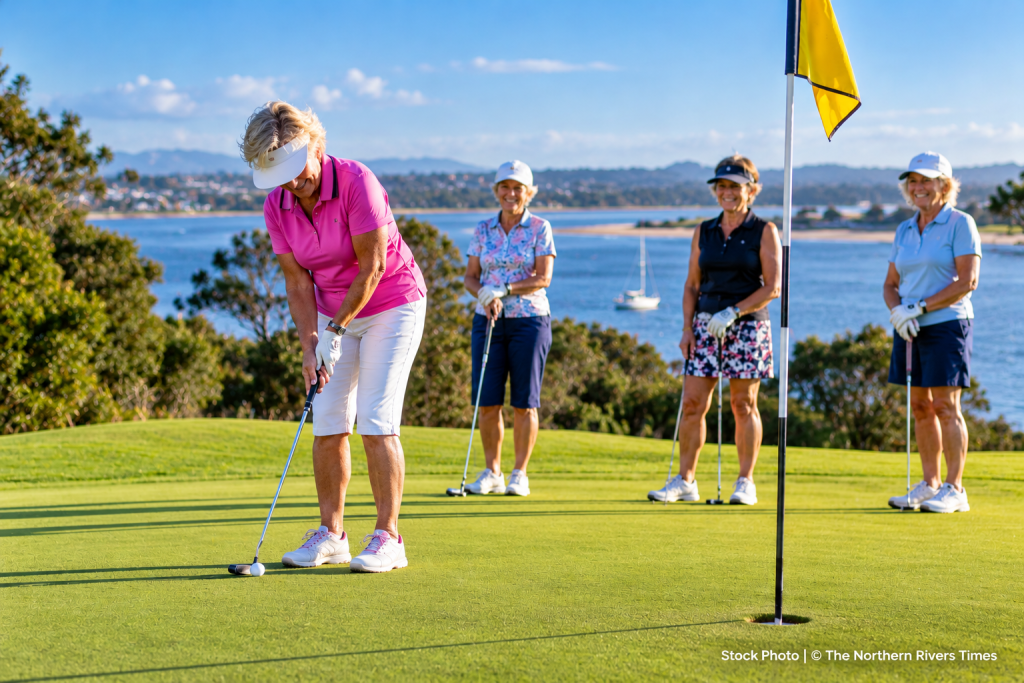 Women golfers enjoying a round of Nine Hole Golf in Ballina