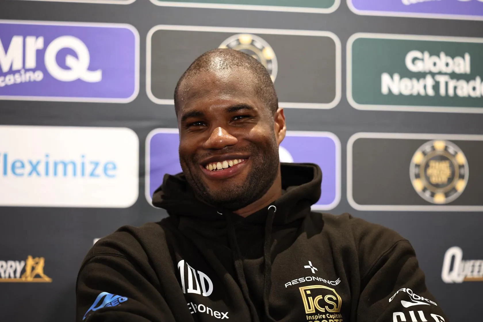 Daniel Dubois greets the media after his two-round demolition of Fabio Wardley on October 17, 2026