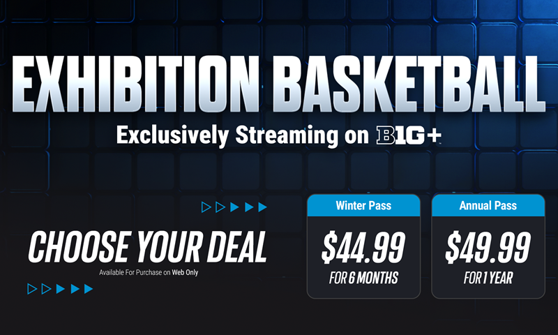 B1G+ Presents Exclusive Coverage of More Than 40 Basketball Exhibitions