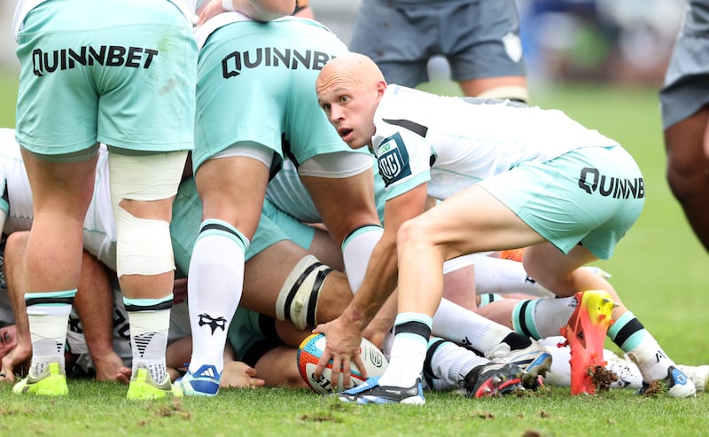 Ospreys sport the name of a betting company on their shorts, presumably because of bottom-line considerations. Photograph: Steve Haag Sports/Gallo Images/Getty Images
