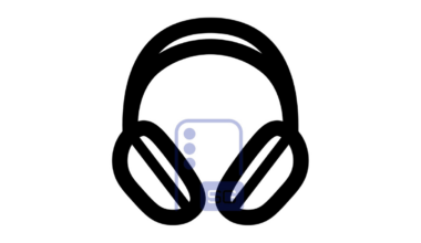 Illustration of the Galaxy H1 (SM-U700) over-ear headphones from Samsung's app