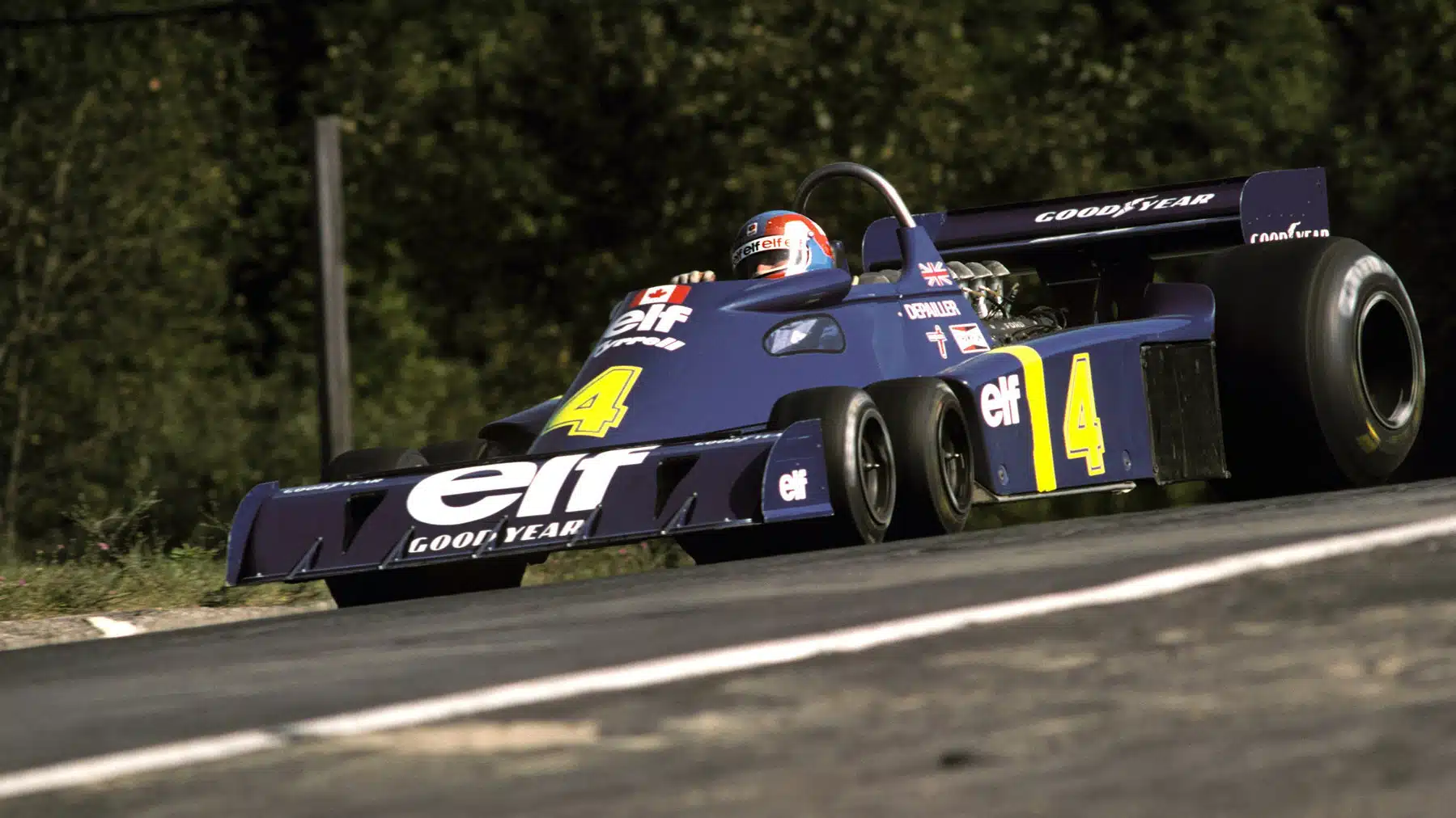 Patrick Depailler (FRA) Tyrrell P34 finished in second position. Canadian Grand Prix, Rd14, Mosport Park, Canada, 3 October 1976