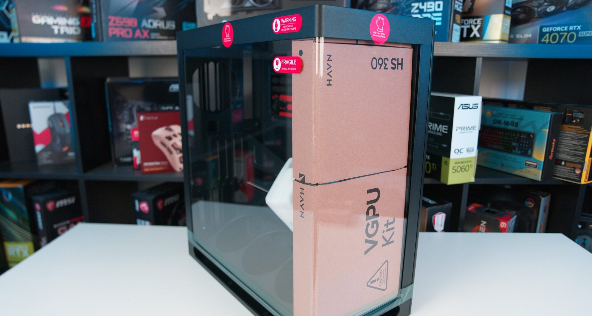 HAVN launches two new "GPU-centric" HS 360 PC cases with horizontal and vertical GPU designs available