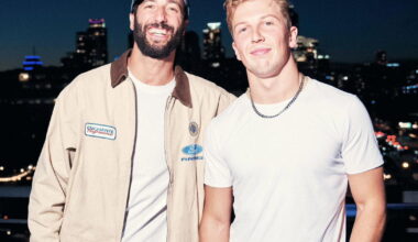 Daniel Ricciardo joins Austin guests for special Liam Lawson concert